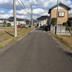 前面道路です。