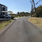 前面道路です。